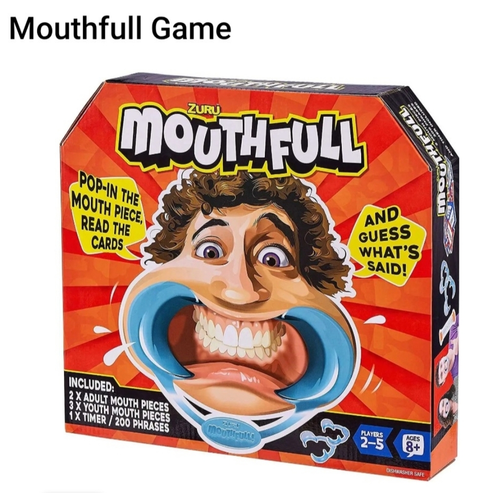 ZURU mouthful game - funny family multiplayer card timer speakout mouthfull